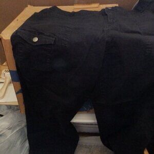 Time and True black cargo pants, size 16W